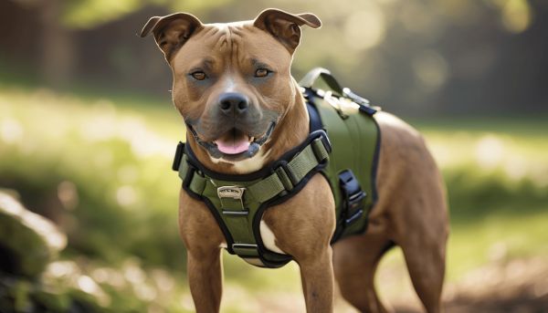 Optez pour un harnais staffie résistant et confortable